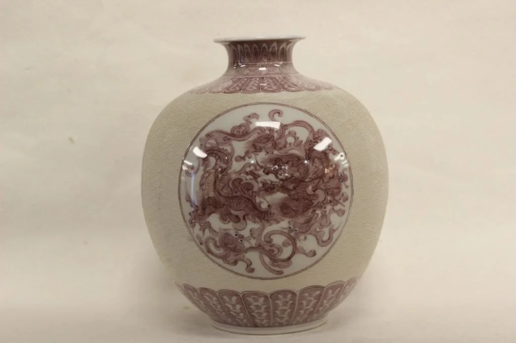 Good Japanese Makuzu Kozan Porcelain Vase from the Meiji period,Mark