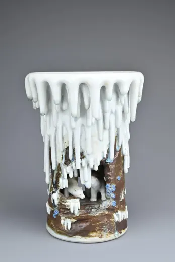 A RARE JAPANESE PORCELAIN VASE, MIYAGAWA KOZAN, C1900-1910 — Ma San Auction, 2022-12-02, lot 0122: GBP 22,000 hammer